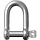 Shackle, Standard Dee, Forged, Pin 6mm, L:25mm, W:13mm