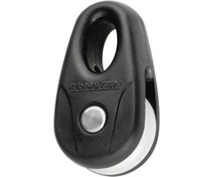 Ronstan KiteBlock, Black, White Sheave (RETAIL PACK, 2 BLOCKS)