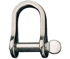 Ronstan Shackle, Standard Dee, Pin 1/4”, L:22mm, W:14mm
