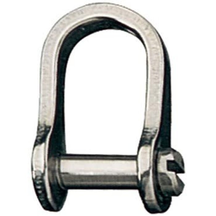 Ronstan Shackle, Standard Dee, Slotted Pin 3/16”, L:18mm,W:10mm