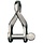 Shackle, Twisted, Pin 4mm, L:22.7mm, W:10mm