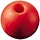 Parrel Bead, Red, 32mm