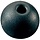 Parrel Bead, Black, 32mm