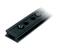 Ronstan Series 55 Track, Black, 996 mm M12 CSK fastener holes. Pitch=100mm Stop hole pitch=50mm