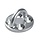Pad Eye, Round Base, 4XM6 (1/4") Holes, No Card