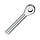 Swage Eye, 3mm Wire, 6.4mm (1/4”) Hole