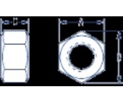 Ronstan Hex Nut, 5/8" UNF, 316 Stainless steel