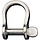 Shackle,Bow, Slotted Pin 4mm,L:14mm,W:13mm.