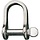 Shackle, Standard Dee, Pin 3/16”, L:18mm, W:11mm