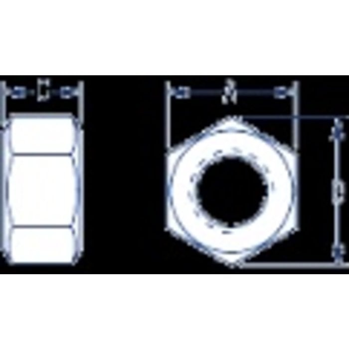 Ronstan Hex Nut, 3/8" UNF, 316 Stainless steel