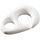 Flag/Sister Clip White, 13mm (1/2") eye clearance
