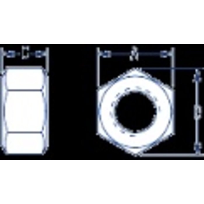 Ronstan Hex Nut, 5/16" UNF, 316 Stainless steel