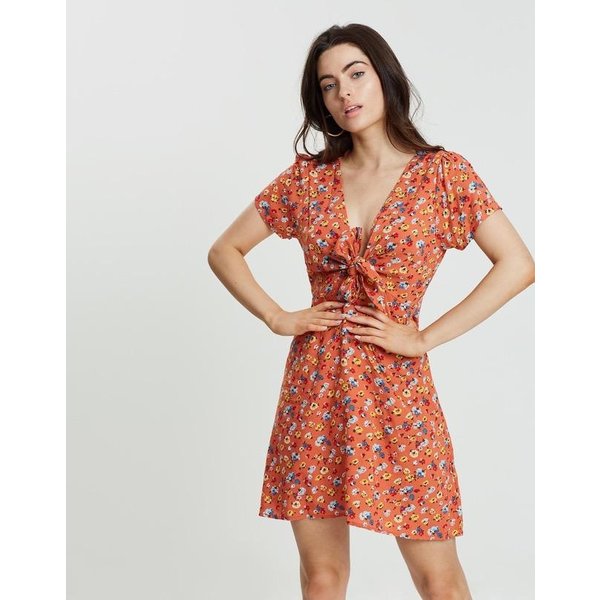 agnes fleur midi dress