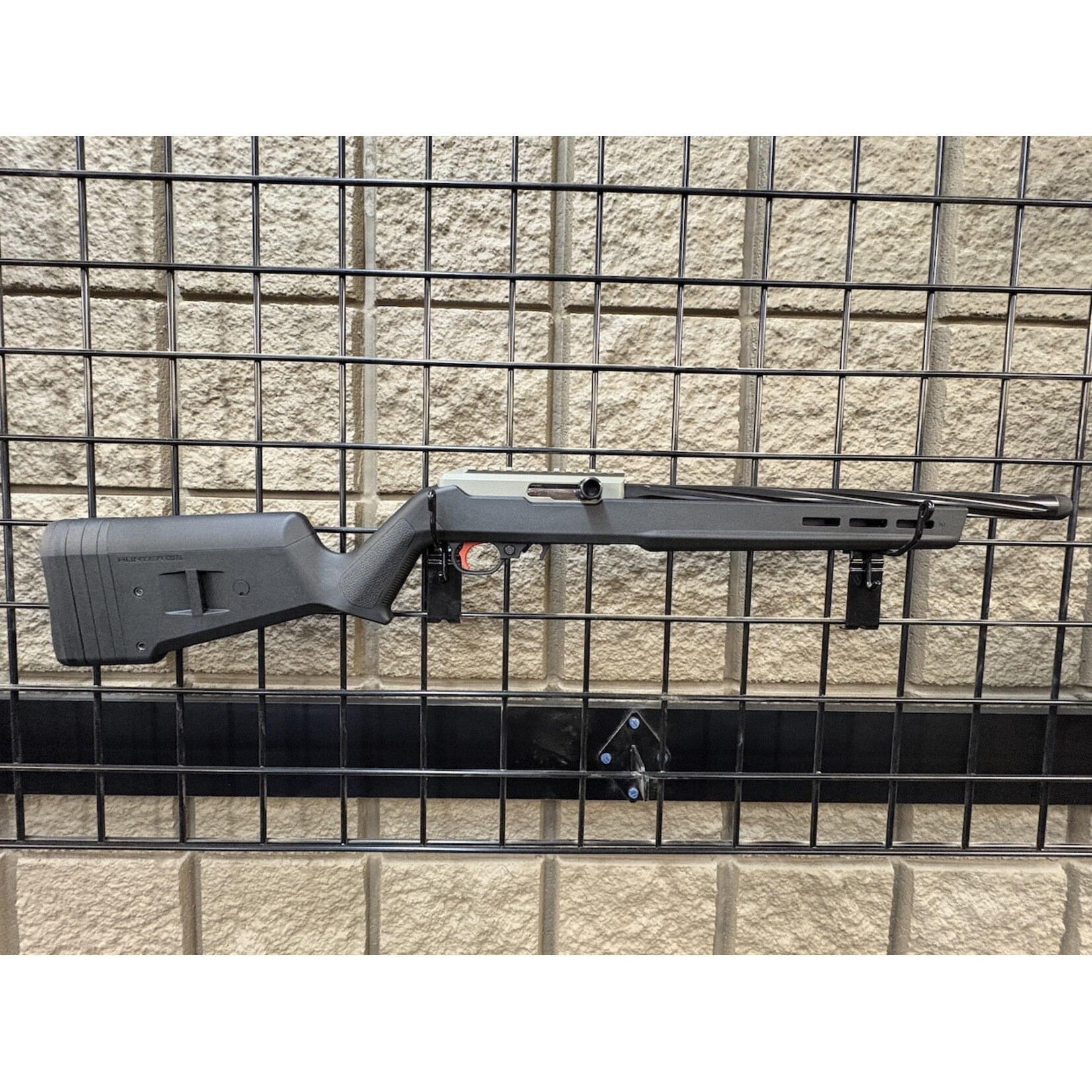 SGW Custom Brownells 10/22 Ballistic Advantage 16" Spiral Flute Barrel 22LR Receiver Sand / Blackout Cerakote