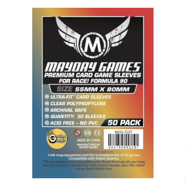 Card sleeves (55mm x 80mm) - 50 pack [MDG-7137] - Boutique La Revanche