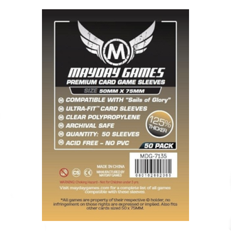 Mayday Games Card sleeves (50mm x 75mm) - 50 pack [MDG-7135]