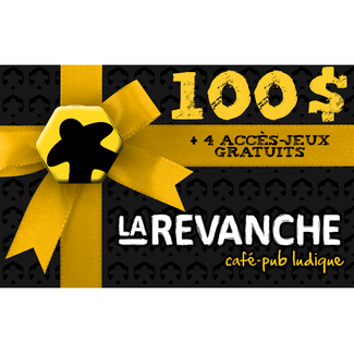 La Revanche Carte-cadeau 100$ - La Revanche (+ 4 accès-jeux gratuits)