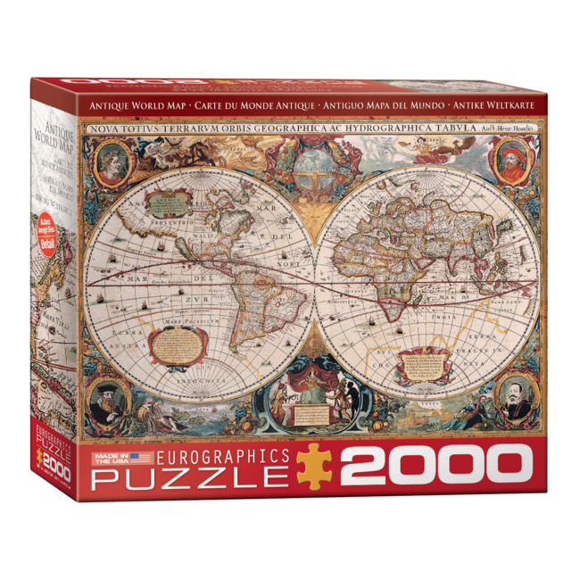 EuroGraphics Puzzle Antique World Map (2000 pieces)