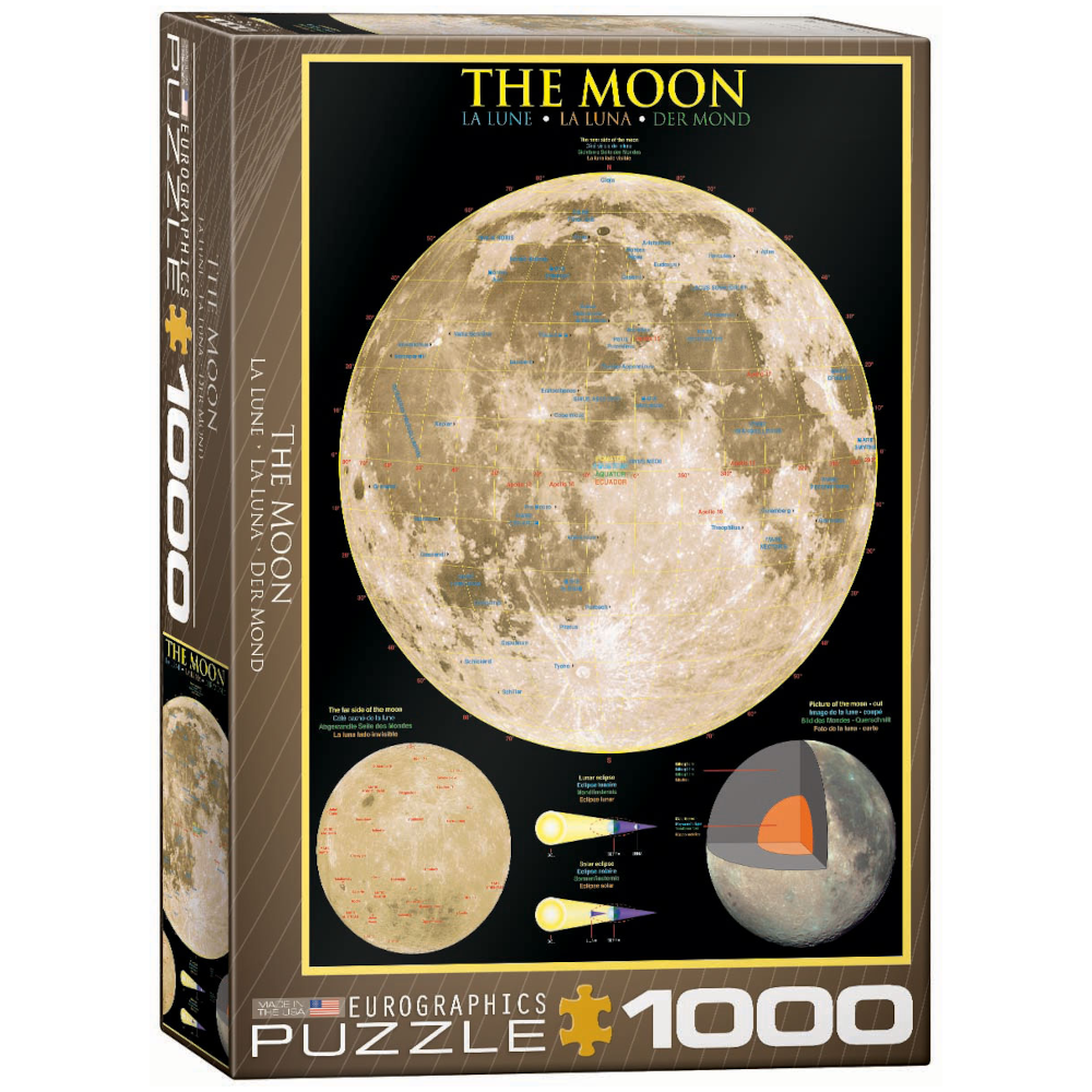 Puzzle 1000 pièces crystal La fée dans la lune