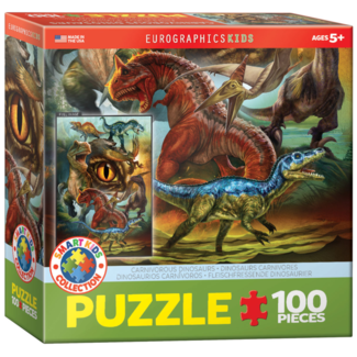 EuroGraphics Puzzle Carnivorous Dinosaurs (100 pieces)