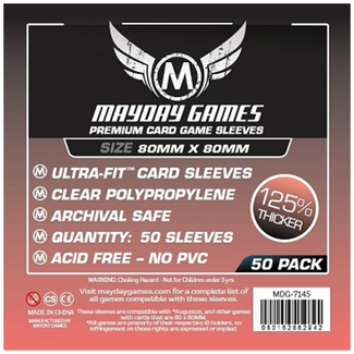 Mayday Games Card Sleeves (80mm x 80mm) - 50 Pack [MDG-7145]