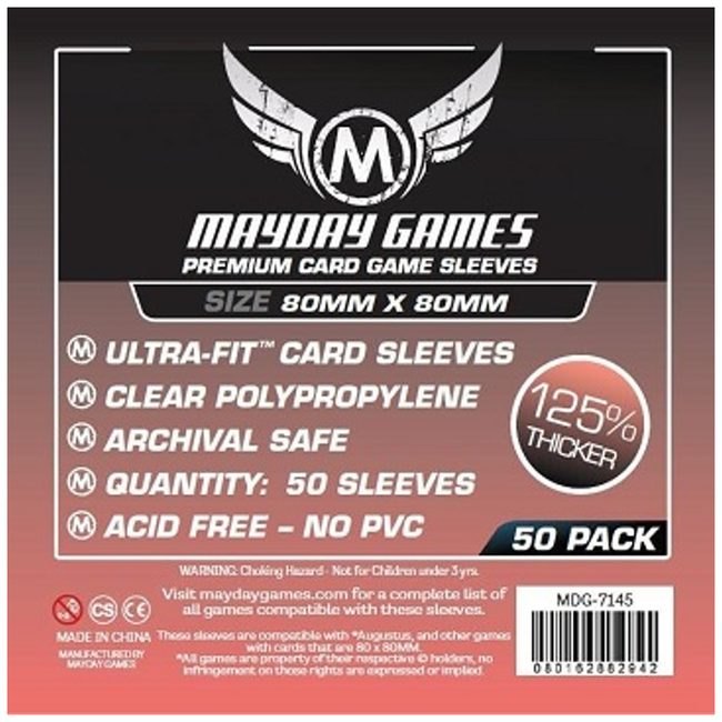 Card Sleeves (80mm x 80mm) - 50 Pack [MDG-7145]