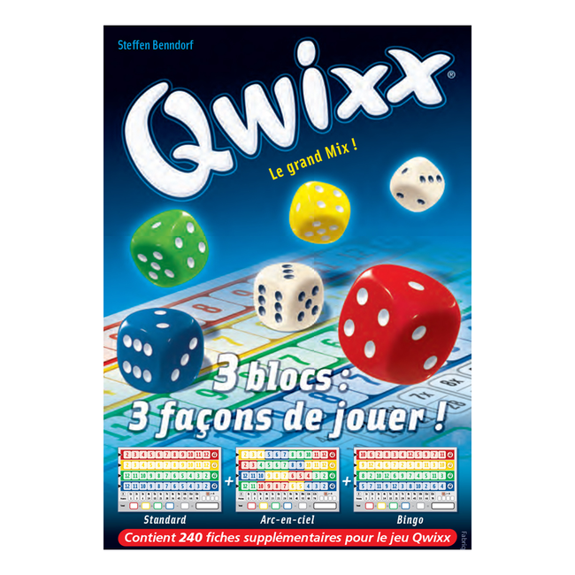Gigamic Qwixx : Le grand mix (recharge de 240 fiches) [français]