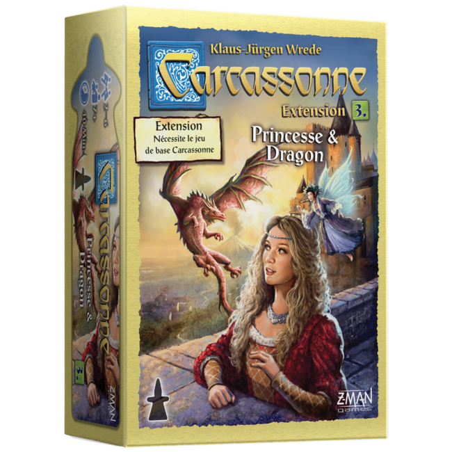 Z-Man Carcassonne : Princesse & Dragon - extension 3 [français]