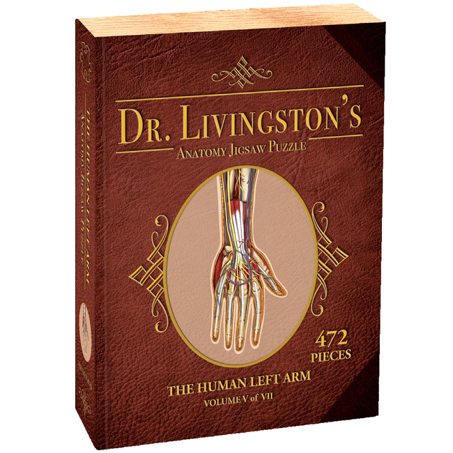 Genius Games Dr. Livingston's Anatomy Jigsaw Puzzle (5) - The Human Left Arm (472 pieces)