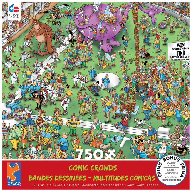 CEACO Comic Crowds - Baseball (750 pieces)