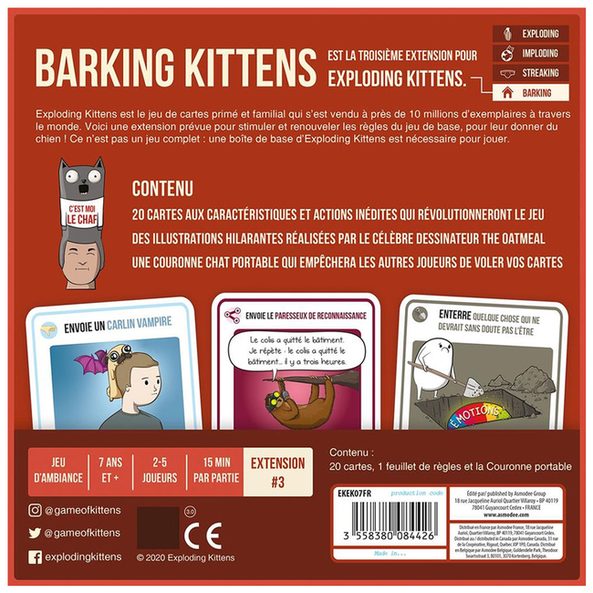 Exploding Kittens : Barking Kittens [français]