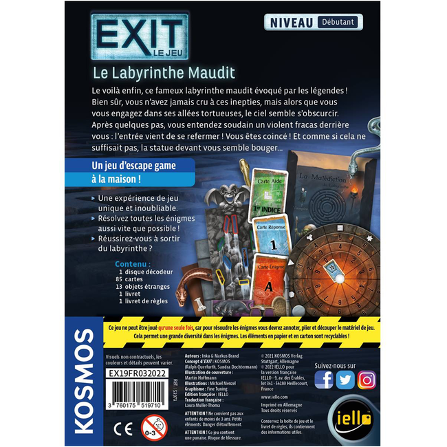 Exit (19) - Le labyrinthe maudit [français]