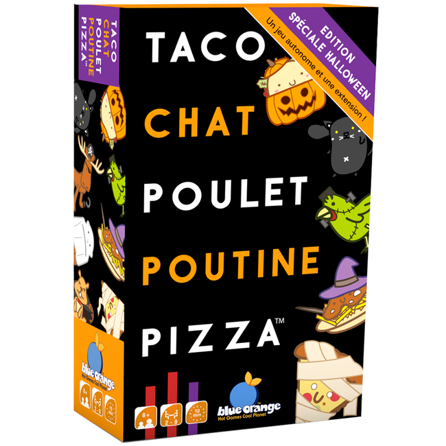 Blue Orange Taco, Chat, Poulet, Poutine, Pizza - Halloween [French]