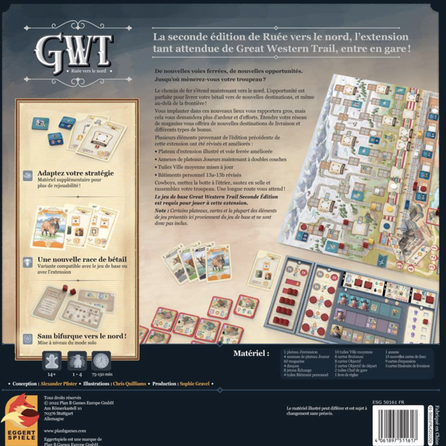 Great Western Trail (Seconde Edition) : Ruée vers le Nord [French]