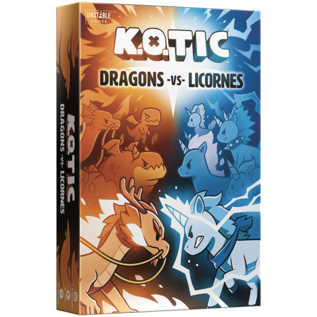 TeeTurtle K.O. Tic - Dragons VS Licornes [French]