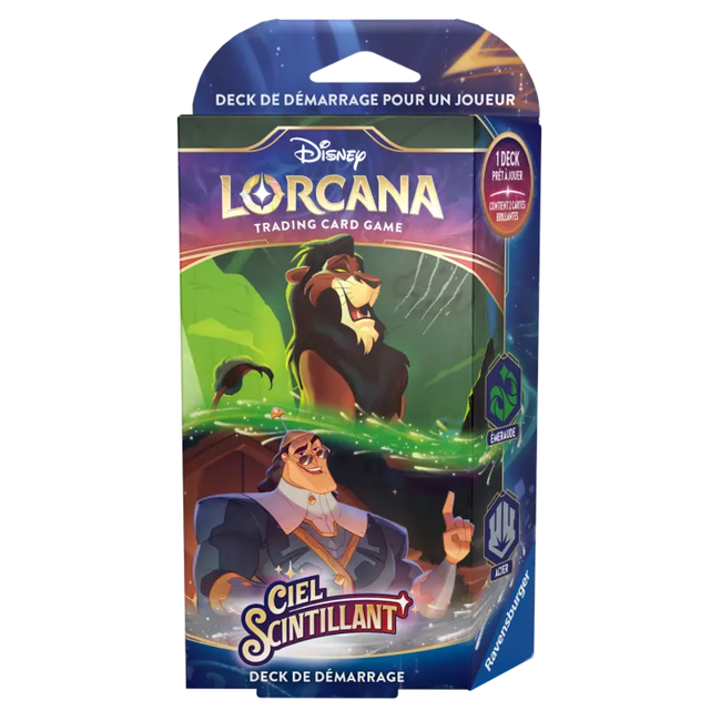 Ravensburger Disney Lorcana - Chapitre 5 - Deck de démarrage - Émeraude & Acier [French]