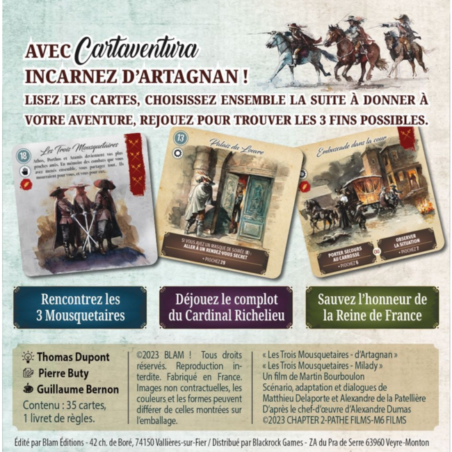 Cartaventura - Les trois Mousquetaires - L'honneur de la Reine [français]
