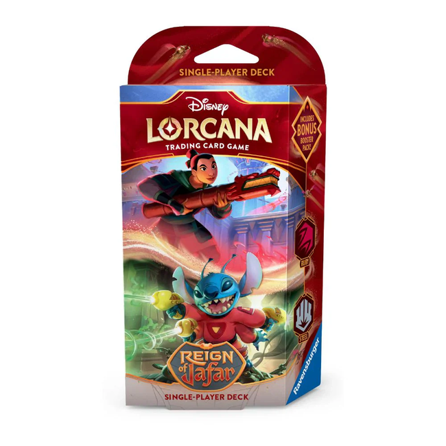 Disney Lorcana (8) - Reign of Jafar - Starter Deck - Ruby & Steel [anglais]