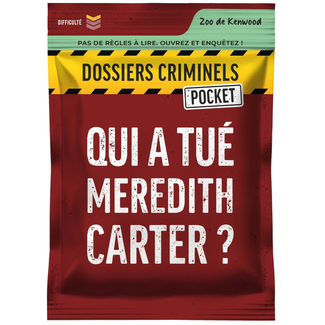 Platonia Games Dossiers Criminels (Pocket) - Qui a tué Meredith Carter? [français]