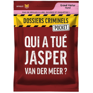 Platonia Games Dossiers Criminels (Pocket) - Qui a tué Jasper Van Der Meer? [français]