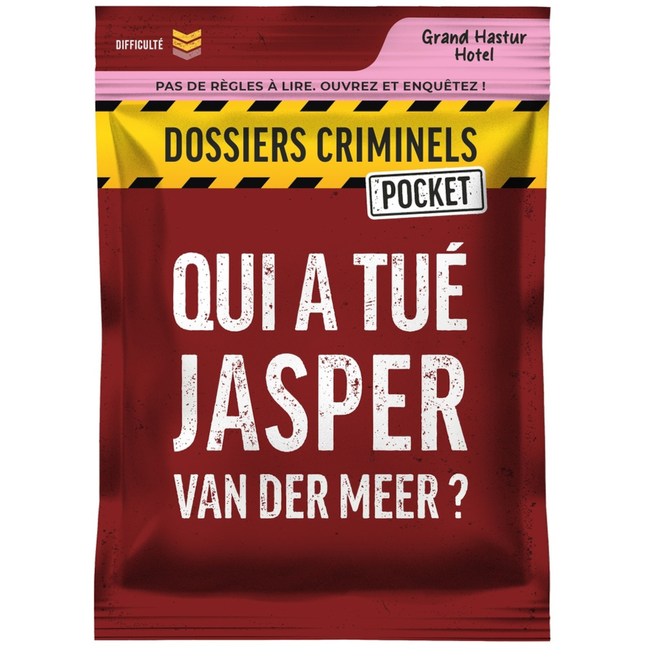 Platonia Games Dossiers Criminels (Pocket) - Qui a tué Jasper Van Der Meer? [french]