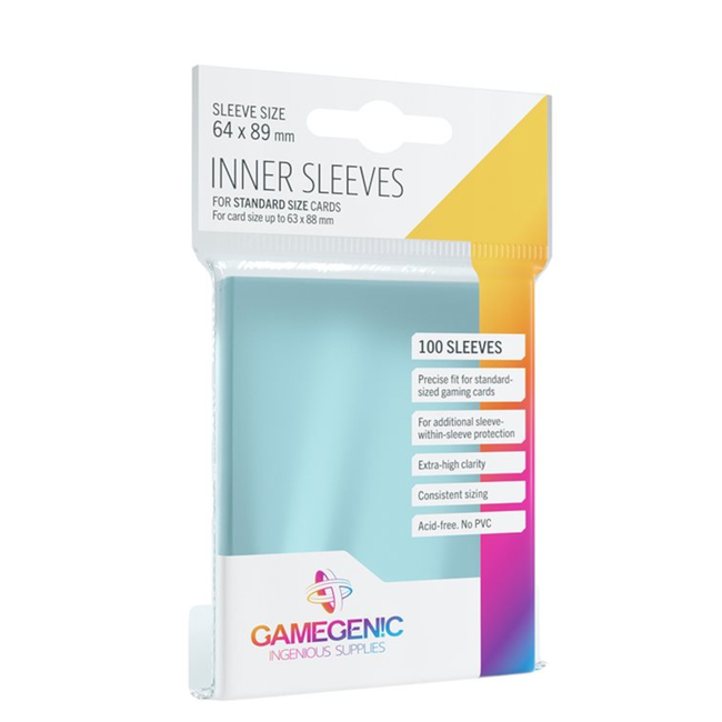 Gamegen!c Inner Sleeves (64mm x 89mm) - Paquet de 100