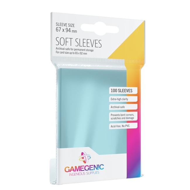 Gamegen!c Soft Sleeves (67mm x 94mm) - Paquet de 100