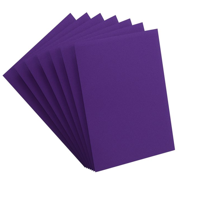 Matte Prime Purple Sleeves (66mm x 91mm) - Paquet de 100
