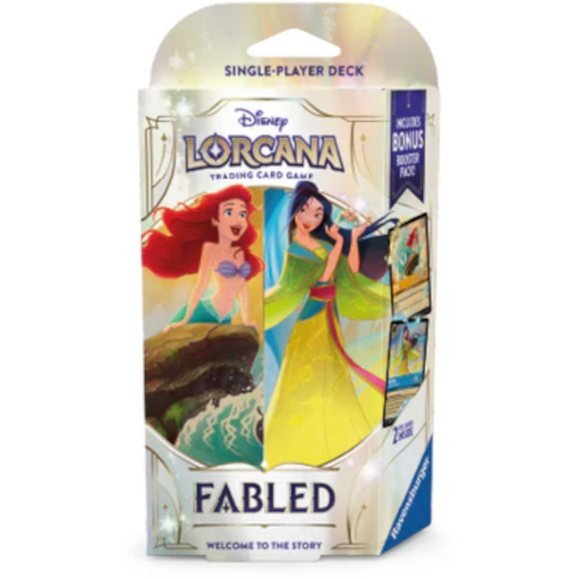 Disney Lorcana (9) - Fabled - Starter Deck - Amber & Sapphire [anglais]