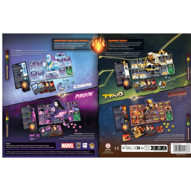Marvel Dice Throne - X-Men (Ice Man & Wolverine) [français]