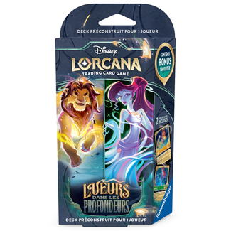 Ravensburger Disney Lorcana (10) - Lueurs dans les Profondeurs - Starter Deck - Ambre & Émeraude [français]