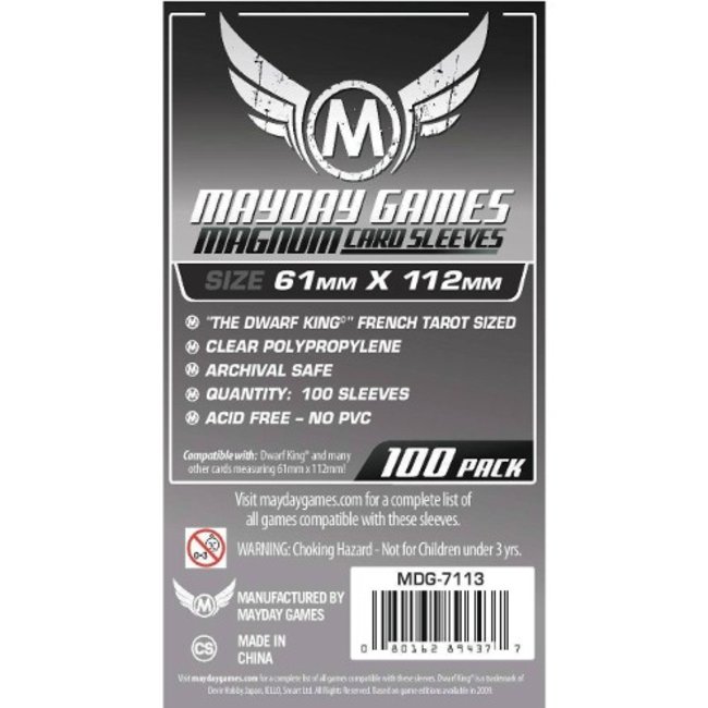 Mayday Games Card sleeves (61mm x 112mm) - 100 pack [MDG-7113]