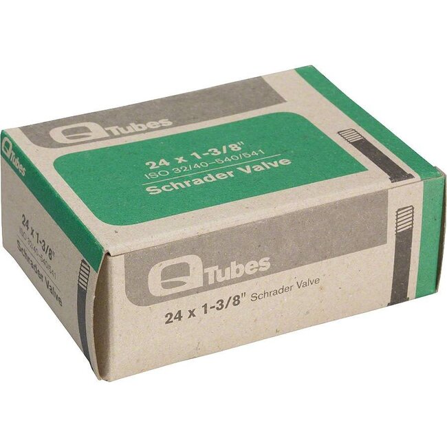 Q-Tubes 24" x 1-3/8" Schrader Valve Tube 124g*