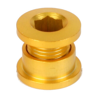 ORIGIN8 CHAINRING BOLT SET SINGLE ALLOY GOLD